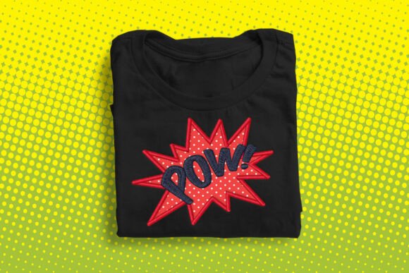 Comic Burst POW Applique: Fun Embroidery Review