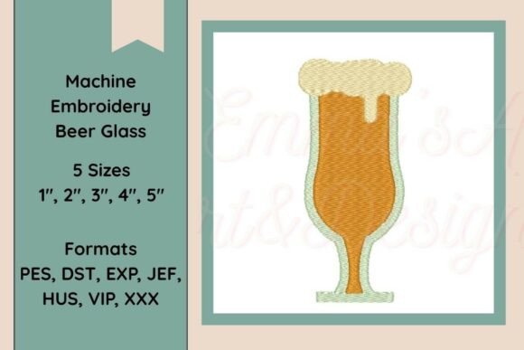 Machine Embroidery Beer Glass: A Business Design Review