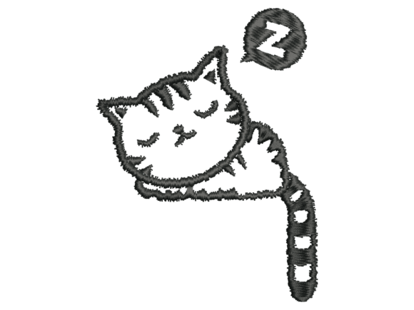 Sleeping Cute Cat Embroidery: A Designer's Review